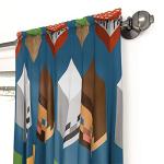 Jay Franco Minecraft Isometric Full Bed Set, Drapes and Creeper Pop Up Hamper Bundle