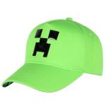 Minecraft Creeper Snapback Hat Youth Adjustable Baseball Cap OSFM Green