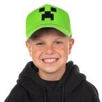 Minecraft Creeper Snapback Hat Youth Adjustable Baseball Cap OSFM Green