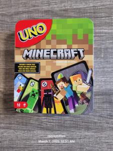 UNO Minecraft Card Game in Collectible Tin
