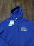 NWT Lacoste Minecraft Hoodie Logo Unisex Pullover Drawstring Blue Size Large