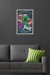 Trends International Minecraft - Creeper Do Not Enter Wall Poster, 22.4L x 14.7W, Gray Framed Version