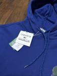 NWT Lacoste Minecraft Hoodie Logo Unisex Pullover Drawstring Blue Size Large