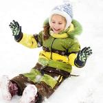 Syhood 6 Pairs Stretch Winter Kids Gloves Camouflage Full Fingers Gloves for Boys 5-8 Years old (Classic Colors, Medium)