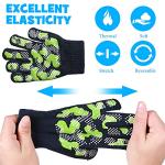 Syhood 6 Pairs Stretch Winter Kids Gloves Camouflage Full Fingers Gloves for Boys 5-8 Years old (Classic Colors, Medium)