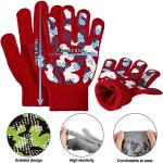 SATINIOR 6 Pairs Boys Girls Magic Stretch Gripper Gloves Winter Knitted Full Finger Gloves for 4-8 Years Old Kids, 6 Styles