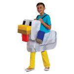 Minecraft Kids Chicken Jockey Pop Out Ride Costume Suit GUARANTEED BE4 HALLOWEEN