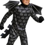 Disguise Ender Dragon Costume, Official Deluxe Minecraft Costume for Kids with Headpiece and Armor, Child Size (4-6)