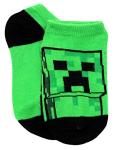 Minecraft Boy's 5 Pack Character Socks, Green/Charcoal, Small