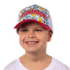 Bioworld Pokemon Character Collage Sublimated Youth Snapback Trucker Hat OSFM Multicolored