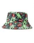 Minecraft Creeper Black Bucket Hat | Adults’ Casual Summer Sun Hat | Gaming-Inspired Apparel