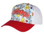 Bioworld Pokemon Character Collage Sublimated Youth Snapback Trucker Hat OSFM Multicolored