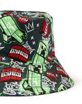 Minecraft Creeper Black Bucket Hat | Adults’ Casual Summer Sun Hat | Gaming-Inspired Apparel