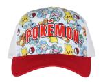 Bioworld Pokemon Character Collage Sublimated Youth Snapback Trucker Hat OSFM Multicolored