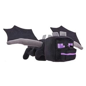 Mattel Minecraft Ender Dragon Plush Toy with Lights & Sounds, 12-inch Soft Doll with Posable Wings, Video Game Character
