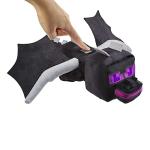 Mattel Minecraft Ender Dragon Plush Toy with Lights & Sounds, 12-inch Soft Doll with Posable Wings, Video Game Character