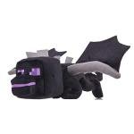 Mattel Minecraft Ender Dragon Plush Toy with Lights & Sounds, 12-inch Soft Doll with Posable Wings, Video Game Character