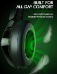 ZIUMIER Z66 Gaming Headset, Wired, Over-Ear, Noise Cancelling Mic, RGB Light, Stereo Surround Sound, Compatible with PS4, PS5, Xbox One, Laptop (Green)