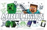 Trends International Minecraft: Doodle - Steve & Creeper Wall Poster, 22.4L x 14.7W, Premium Poster & Mount Bundle