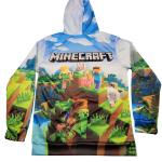 Minecraft Youth XL Hoodie Long Sleeve Pullover 3D Graphic Creeper New 714
