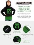 Minecraft Hoodie For Boys | Creeper Hoodie | Gaming Clothes For Kids | 12 Black