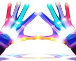 GLEDLOVES LED Gloves for Kids, Teens & Adults - Finger Light Gloves with 5 Colors/6 Modes - Perfect for 9-12 Year Old Boys & Girls - Ideal for Halloween & Christmas Parties