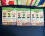 Minecraft Light Paladone Series 1 ICONS: Axolotl/Creeper & Steve-Set of 3 - New!