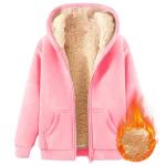 AIMAOMI boys size 8 clothes, Unisex Boy's Girls Winter Warm Sherpa Lined Zip Up Sweatshirt Fleece Jacket Kid's Hoodie Outerwear Coats