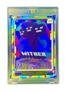 Minecraft Wither RARE HOLO DIAMOND REFRACTOR INVESTMENT CARD SP