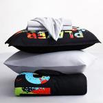 Wajade Kids Gamer Comforter Set Twin Size Bed in a Bag for Boys and Girls, 7 Pieces 3D Video Game Controller Printed Bedding Set Includes Comforter, Flat Sheet, Fitted Sheet, Two Pillowcases & Shams