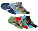 Bioworld Minecraft Men's 12 Days of Socks Adult Ankle and Crew Socks Mix and Match Advent Gift Box Set