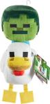 Mattel Minecraft Plush Zombie Chicken Jockey Toy, Collectible Stuffed Animal, 8-inch Soft Doll Inspired by Video Game Character​​