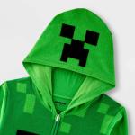 Minecraft One Piece Pajamas Creeper Hoodie Union Suit Boy Girl Costume L 12 14