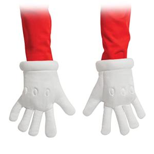 Disguise Super Mario Costume Gloves, Official Super Mario Bros Outfit Accessory for Kids, One Size