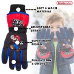 Nintendo Boys' Mario Bros. Ski Gloves - Super Mario Bros. Ski Gloves or Mittens (2-7), Size Age 4-7, Mario Glove