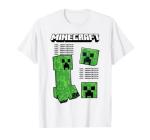 Minecraft Creeper With Floating Heads Design T-Shirt