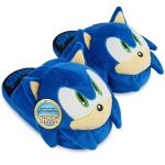 Get Trend Sonic Slippers for Boys, US 11.5–2.5, Plush, Fuzzy House Shoes, Kids Character Slippers, Indoor Wear Comfy Footwear, Gifts for Boys (2/2.5 US, Blue Sonic)
