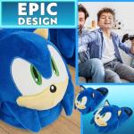 Get Trend Sonic Slippers for Boys, US 11.5–2.5, Plush, Fuzzy House Shoes, Kids Character Slippers, Indoor Wear Comfy Footwear, Gifts for Boys (2/2.5 US, Blue Sonic)