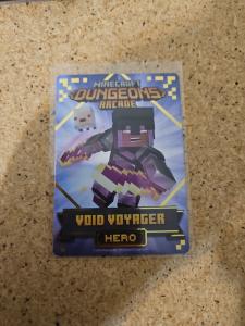 Minecraft Dungeons Arcade Series 4 #114 Hero Card Void Voyager Foil Rare