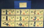 🔶MINE CRAFT🔶 24k gold foil Banknote Set - Popular Minecraft Collectibles Set