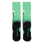 Bioworld Minecraft Creeper UV Color Change Men's Black Athletic Crew Socks