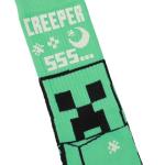 Bioworld Minecraft Creeper UV Color Change Men's Black Athletic Crew Socks