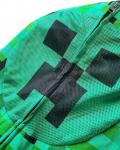 Minecraft Game Cute & Fun Creeper Camo Face Zip Up Fleece Hoodie for Little Kids – Green, Juvy Size 4yrs