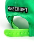 Minecraft Creeper Green Snapback Cap | Adjustable Mesh Back Hat for Boys | Kids Minecrafters Gaming Headwear Curved Peak