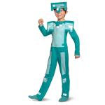 Disguise Minecraft Armor Costume, Official Minecraft Kids Halloween Costume, Classic Size 10/12