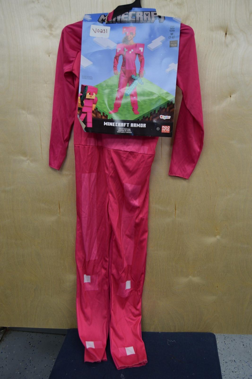 Minecraft, Minecraft Armor Costume for Child, Size M (7-8), New