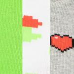 Minecraft Girls Socks Pack of 3 Multicolor 10-12