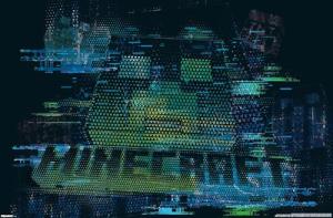 Trends International Minecraft: Glitch - Creeper Wall Poster, 34L x 22.4W, Unframed Version