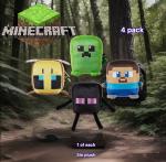 Minecraft Cuutopia 4 PK  Steve,Creeper,Enderman, Bee-4.5in Plush Full Set New