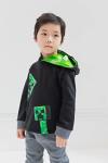 Minecraft Creeper Little Boys Fleece Hoodie & Pants Black/Gray 7-8